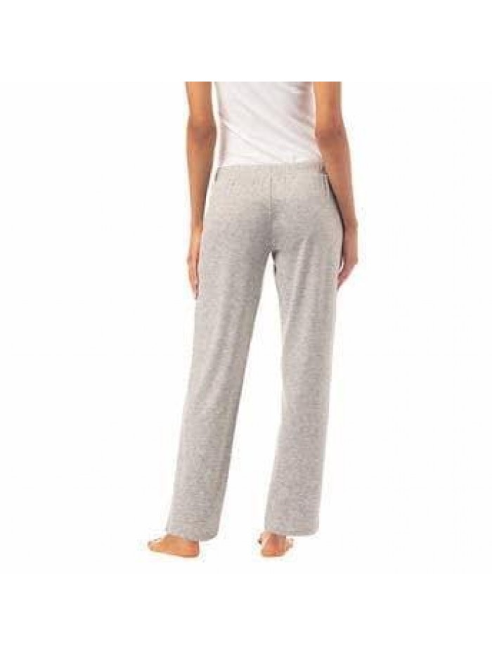 Brand Women's 2 Pack Straight Leg Lounge Pant with Drawstrings and Pockets 