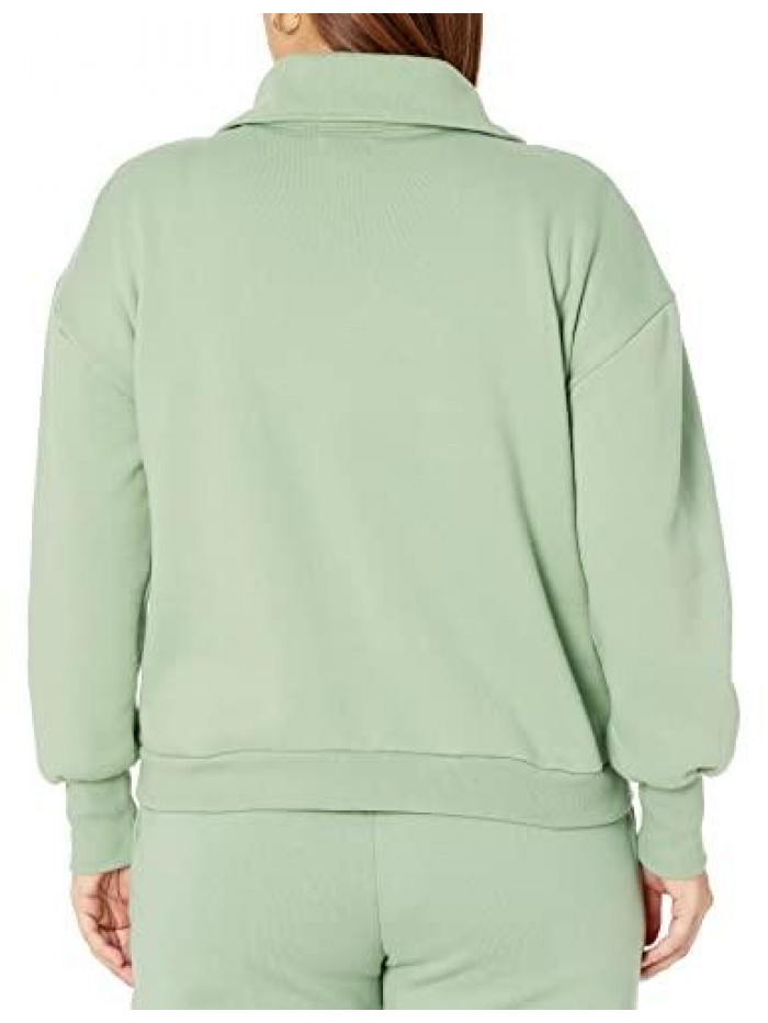 Drop Women's Hayley Half Zip Fleece Sweatshirt 