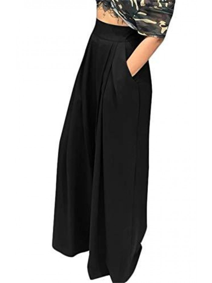 Women's Stretchy Wide Leg Palazzo Lounge Pants(S-3XL) 