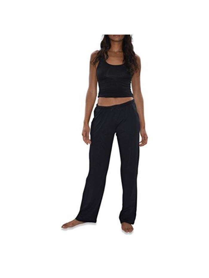 Basics Women's 3 Pack Soft Flex-Cotton Knit Pajama Pants/Lounge Pants/Sleep Pants 