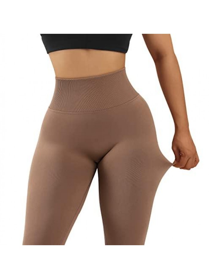 Women Scrunch Butt Lifting Leggings Seamless High Waisted Workout Yoga Pants 