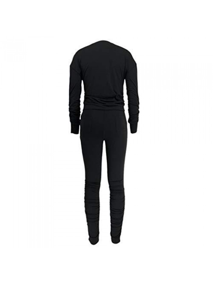 Two Pieces Outfits for Women Jogger Sets Sweatsuit Long Sleeve Tights Long Pants Sport Suits Tracksuits With Pocket 