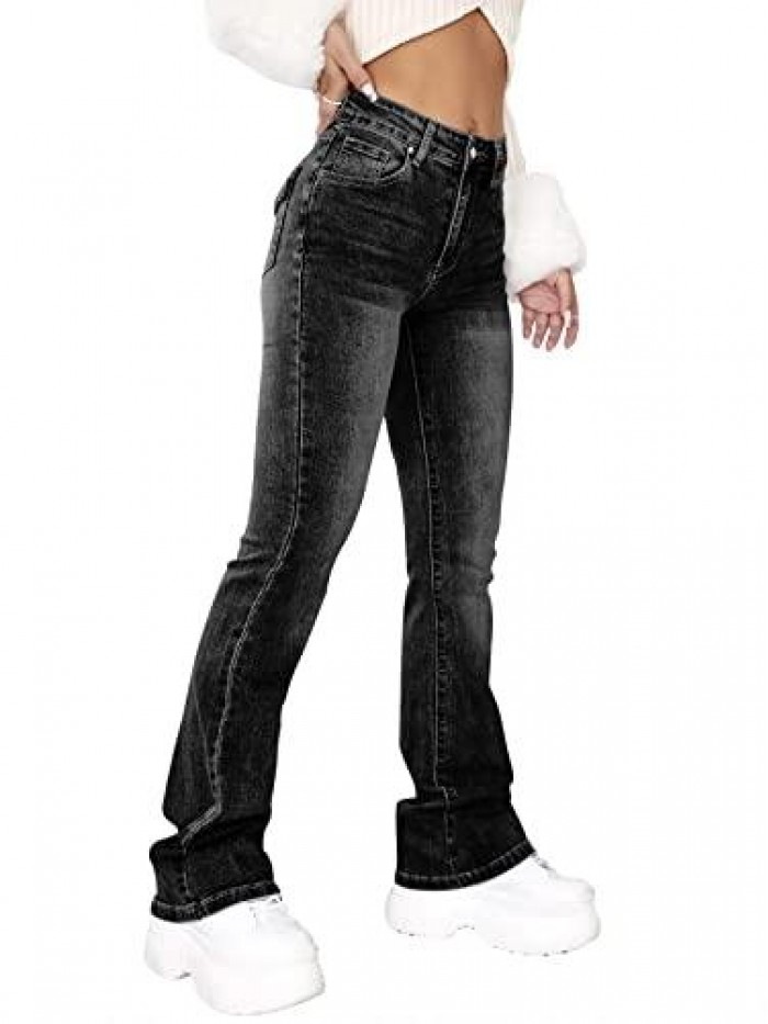 Classic Stretch High Waist Skinny Totally Shaping Bootcut Jeans 