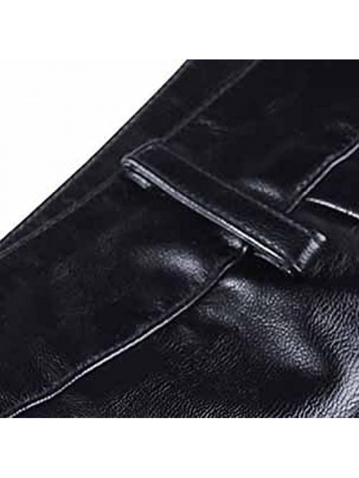 Fashion PU Leather Shorts Women's Autumn Winter High Waist Loose Five Points Leather Trouser Plus Size Shorts 