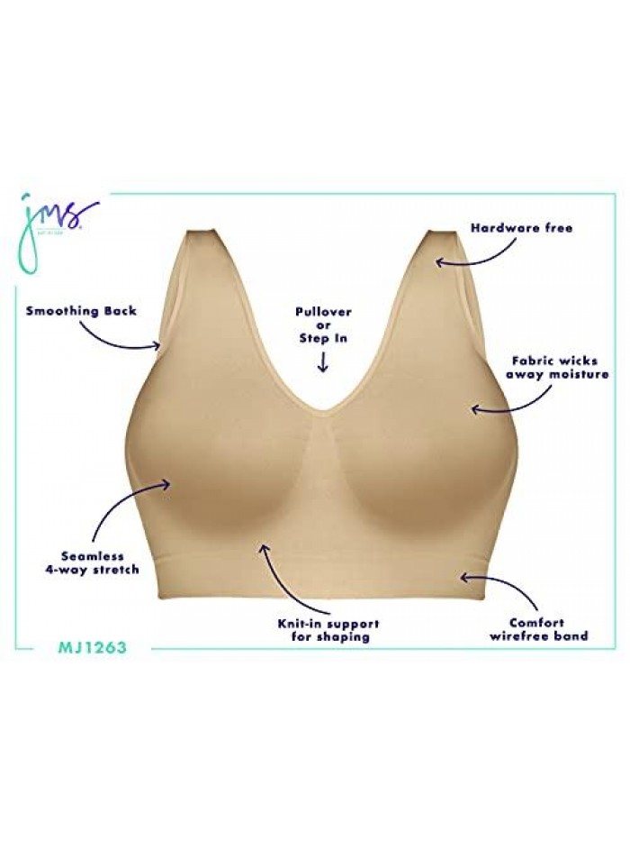 My Size Women's Pure Comfort Plus Size Bra MJ1263 