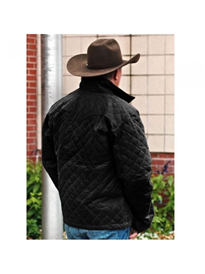 S04 John Dutton Brown Quilted Jacket | Kevin Costner Yellowstone Brown Quilted Cotton Jacket 