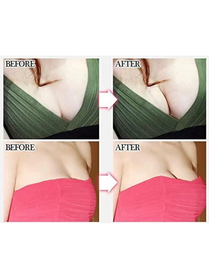 Strapless Sticky Bra Invisible Bra Push up Bra Women's Reusable Silicone Nipple 2 Pairs 