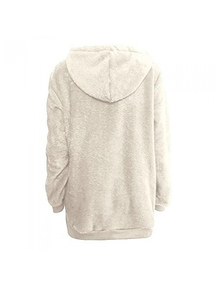 Women's Fashion Hoodies & Sweatshirts, Hoodies Plain Winter Pullover Drawstring Long Sleeve Warm Zip Up Soft Comfy 