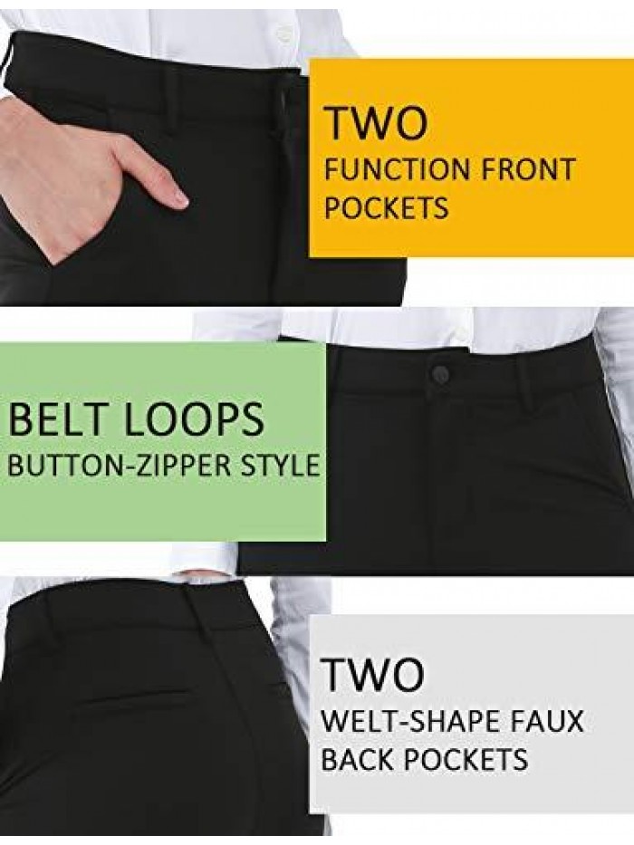 Dress Pants for Women Business Casual Stretch Skinny Work Pants with Pockets 