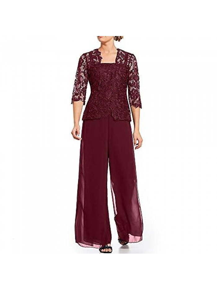 Wedding Guest Dressy Pant Suit Jumpsuit Shrugs 2 Pcs Suit 