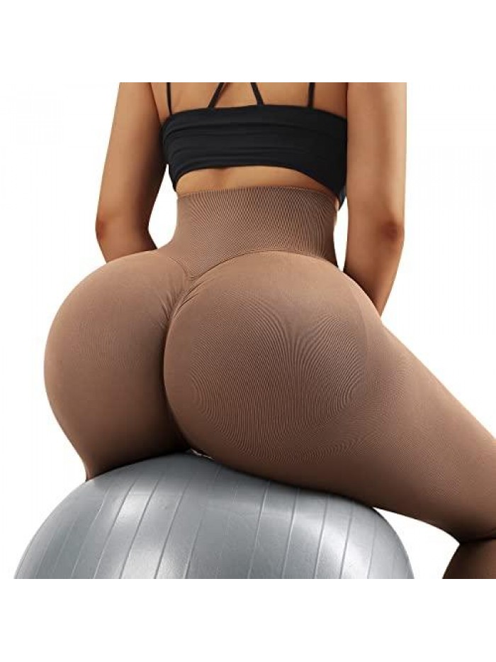 Women Scrunch Butt Lifting Leggings Seamless High Waisted Workout Yoga Pants 