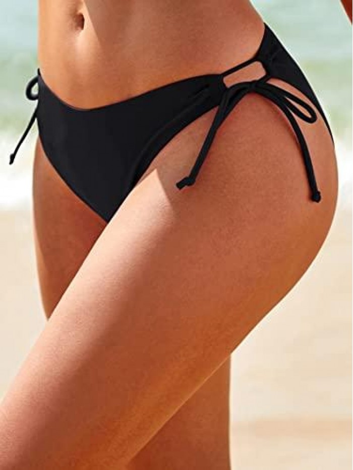 Women's Tie Side Swimsuit Bikini Bottom Swim Panty 