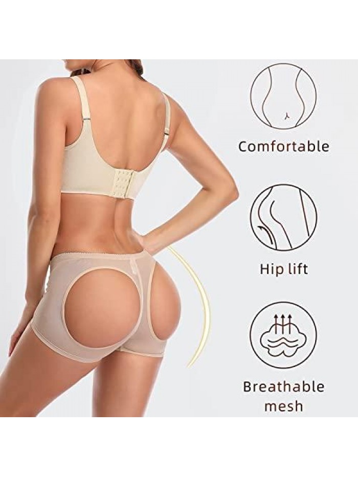 Lifter Panties for Women, Tummy Control Body Shaper Hip Enhancer Shapewear Seamless Underwear Booty Lifter Faja Shorts 