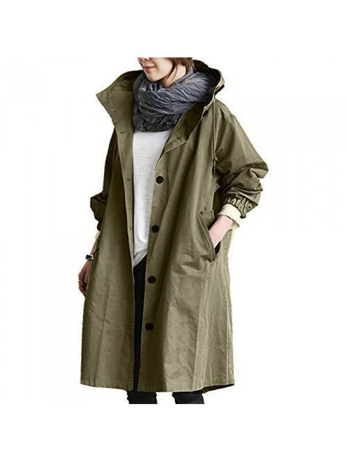 Winter Long Cardigan Coats Elegant Comfortable Windproof Jackets Outwear Loose Casual Zipper Hoodie Overcoats 