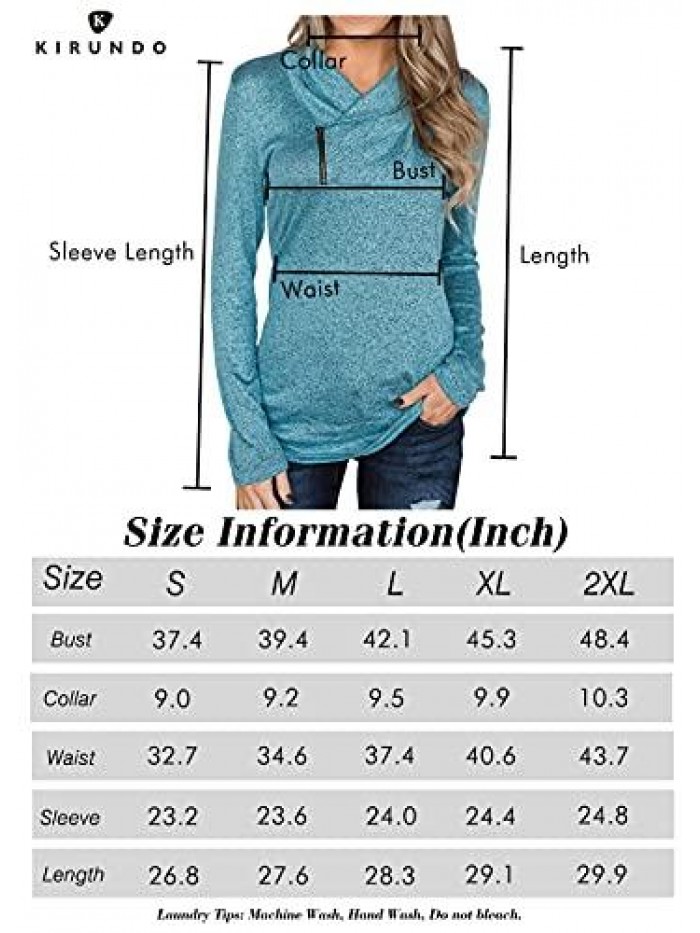 Womens Sweatshirts Long Sleeve Pullover Zipper Cowl Neck Tie Dye Tunic Sweatshirt Jumper Tops 