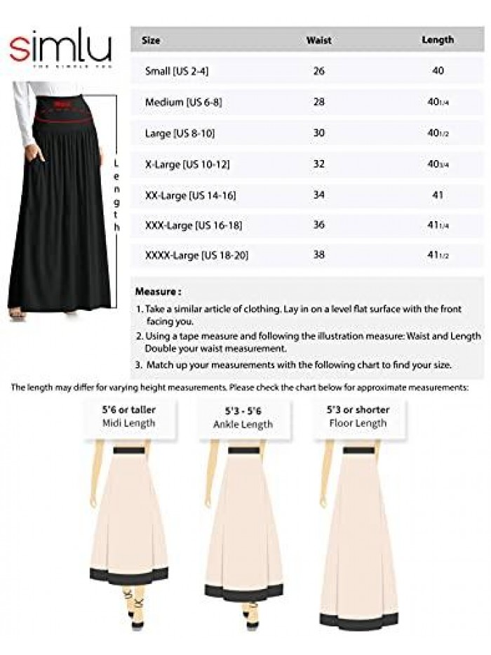 and Plus Size Maxi Skirts for Women Long Length Skirts with Pockets Beach SwimCoverup,Night Out,Casual Office,Party 