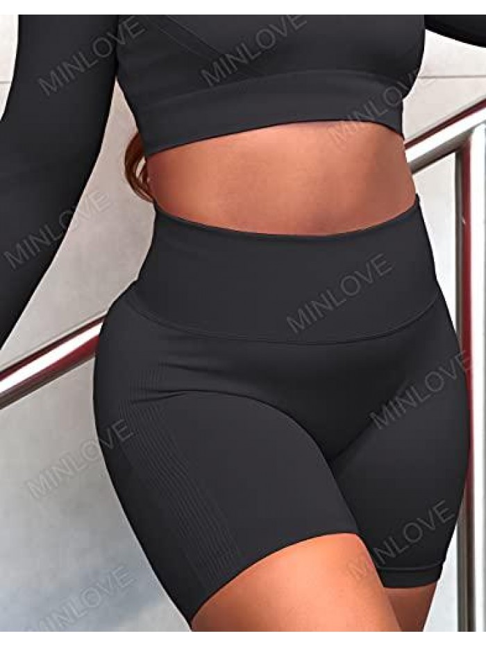 Scrunch Butt Lifting Shorts for Women High Waist Workout Seamless Biker Shorts TIK Tok Butt Shorts Booty Yoga Shorts 