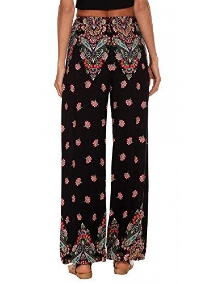 CoCo Women's Floral Print Boho Yoga Pants Harem Pants Jogger Pants 