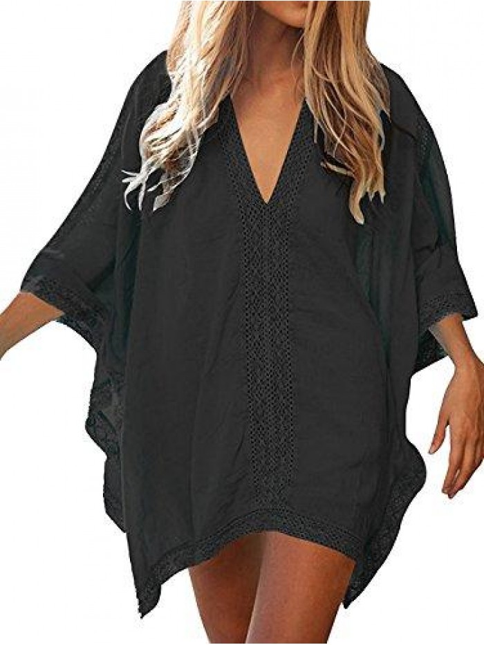 Womens Beach Bathing Suit Swim Bikini Swimsuit Oversized Cover Up Dresses 