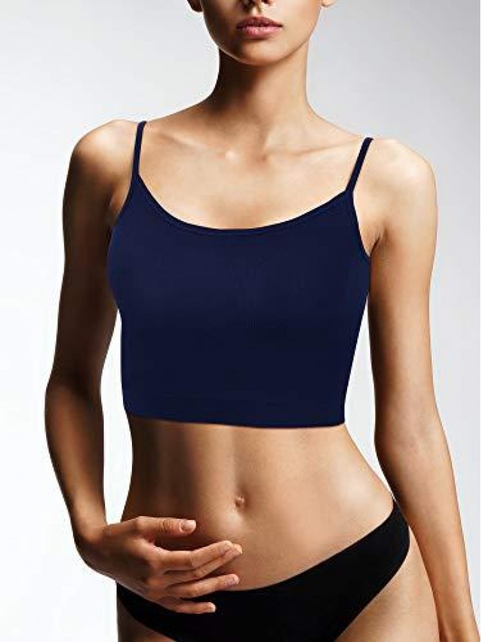 3 Pieces Spaghetti Strap Tank Camisole Top Crop Tank Top for Sports Yoga Sleeping 