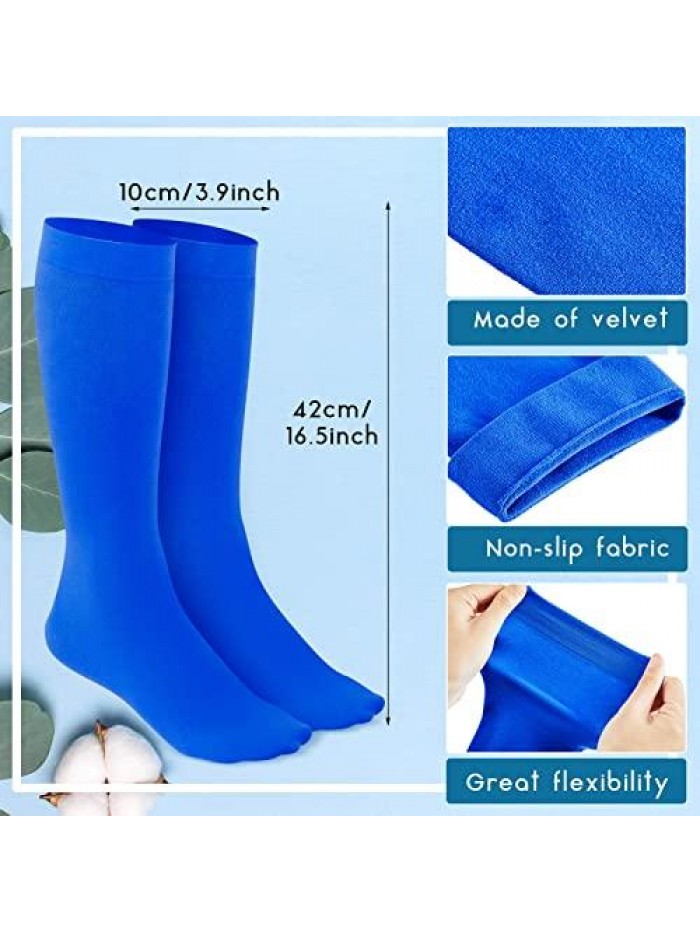 Pairs Figure Skating Socks High Tights Skate Socks Ice Skating Socks Nylon Skating Socks for Ice Skates, Footed Skate Socks, Dance Tights Socks 