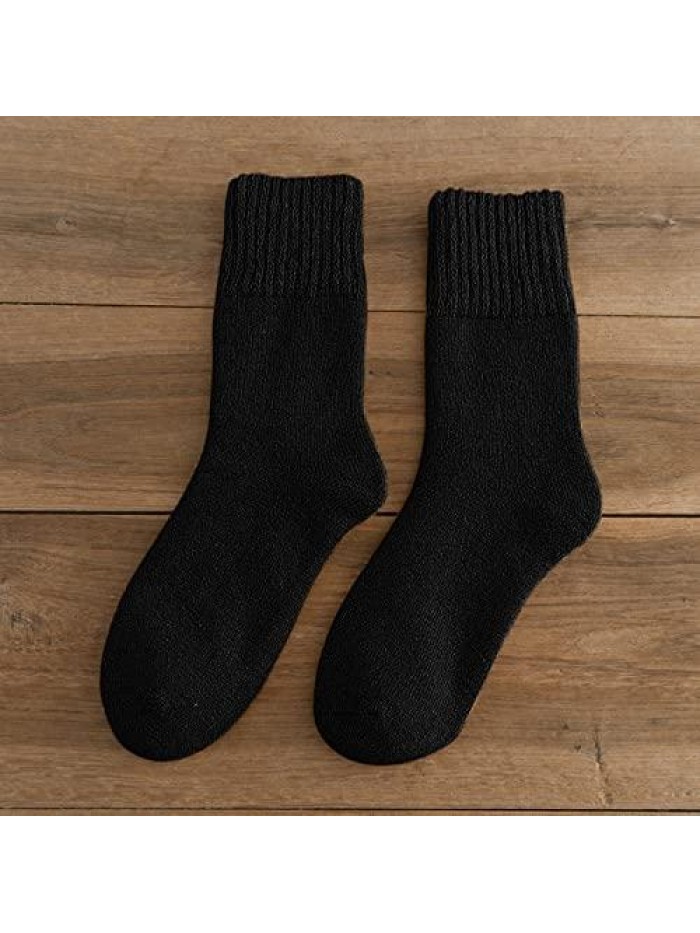 Winter Socks for Women Wool Socks Winter Thick Warm Cozy Knit Crew Soft Socks for Women 