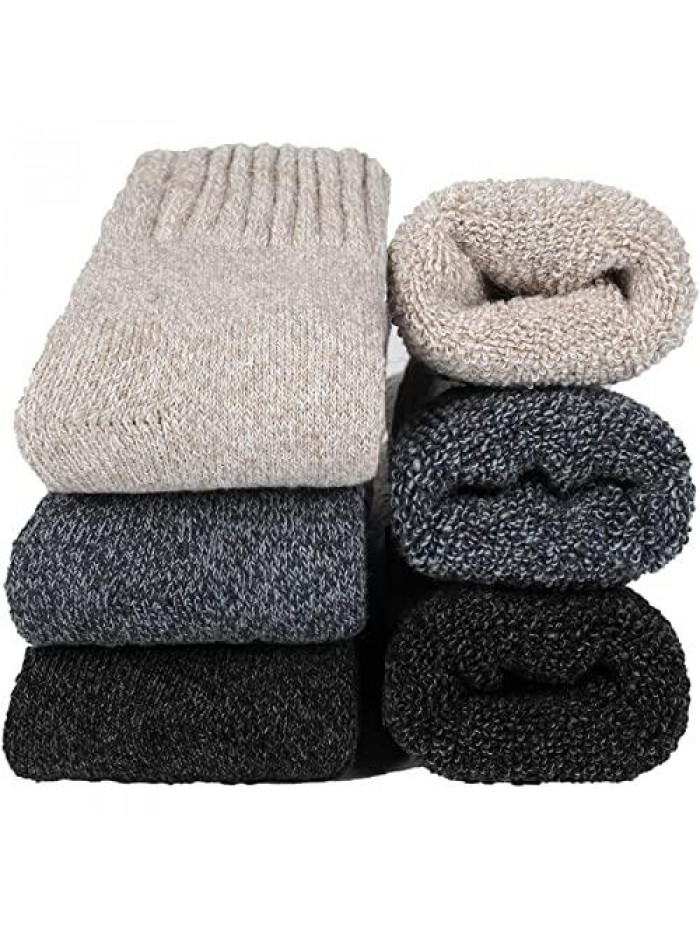 Winter Socks for Women Wool Socks Winter Thick Warm Cozy Knit Crew Soft Socks for Women 