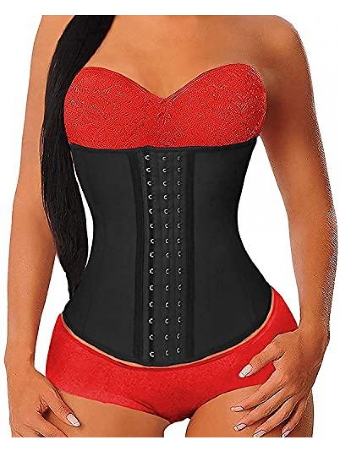 Waist Trainer for Women Underbust Latex Sport Girdle Corsets Cincher Hourglass Body Shaper 