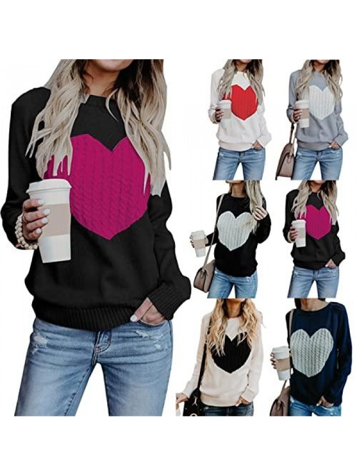 New Womens Cute Long Sleeve Sweater Winter Warm Knitted Sweatshirt 