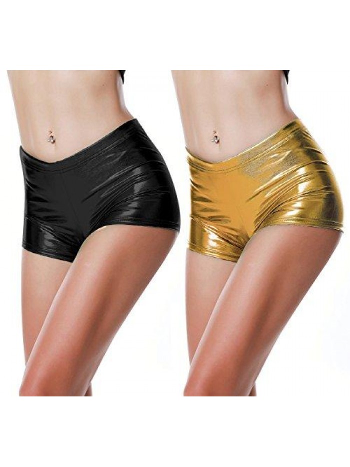 JACKY Metallic Rave Booty Dance Shorts 