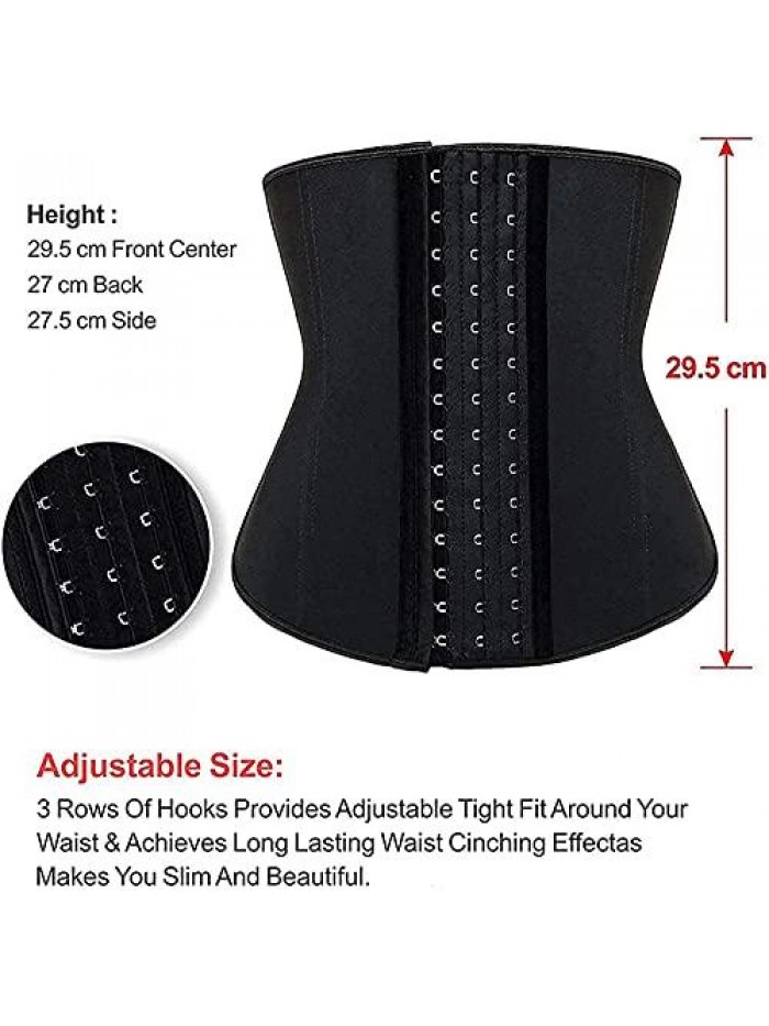 Waist Trainer for Women Underbust Latex Sport Girdle Corsets Cincher Hourglass Body Shaper 