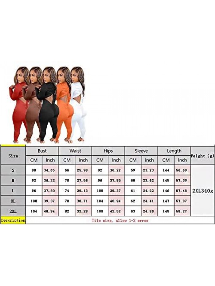 Bodycon Jumpsuits for Women Long Sleeve Solid Drawstring Cutout Ruched Detail Bodycon Long Jumpsuit Rompers S-2XL 