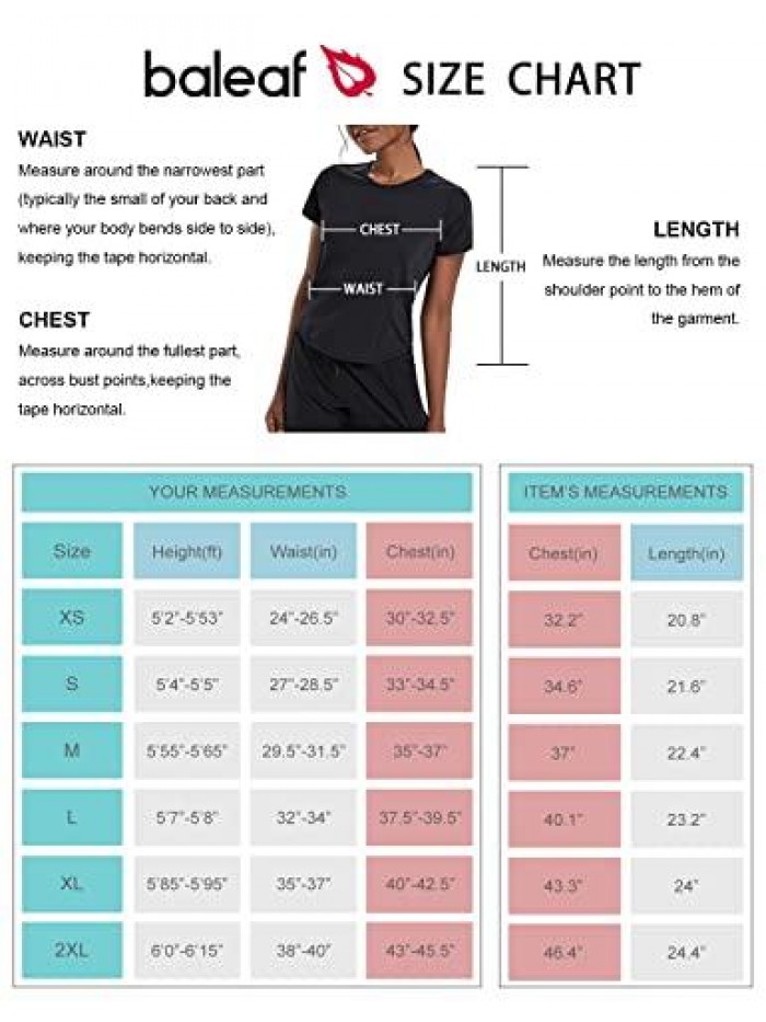 Women's Stretch Workout Shirts Short Sleeve Yoga Running T-Shirt Soft Lounge Quick Dry 