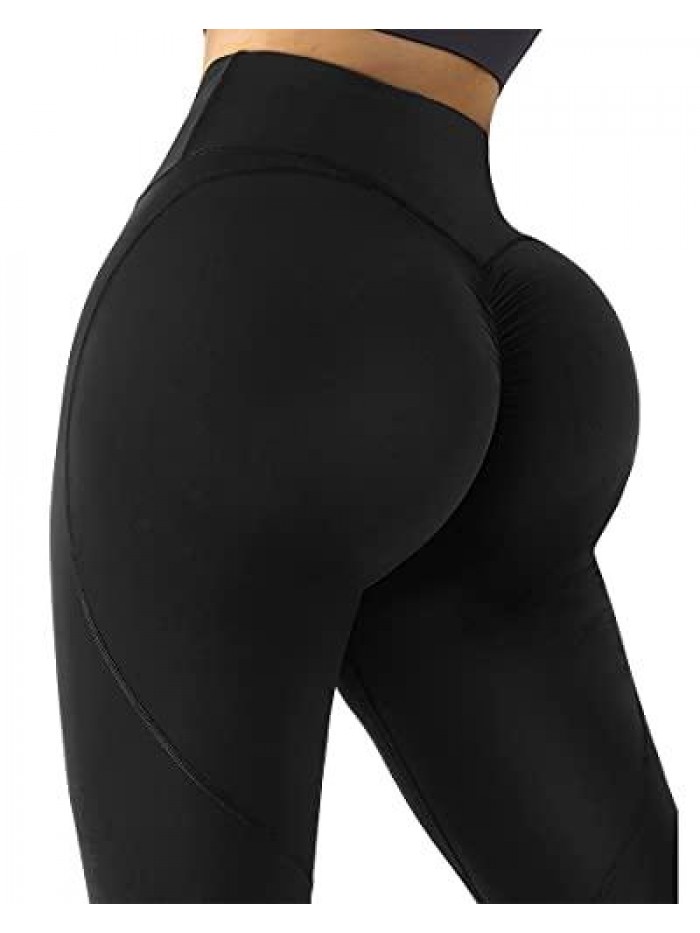 Women Reflective High Waisted Running Leggings with Pockets Yoga Pants 