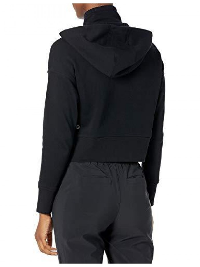 10 Women's Super Soft Fleece Cropped Length Zip-Up Hoodie Sweatshirt 