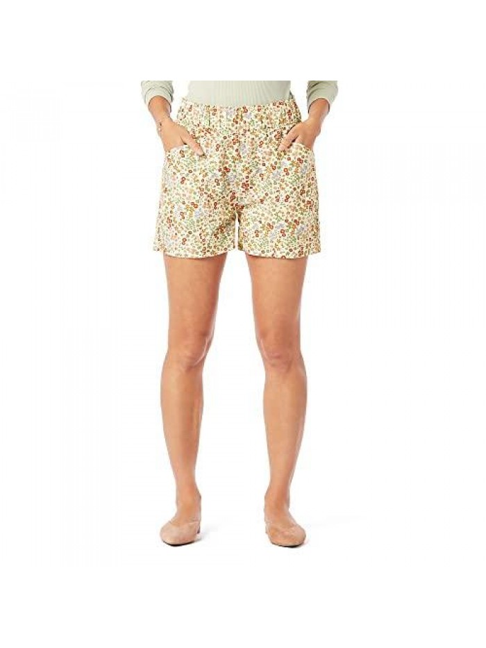 by Levi Strauss & Co. Gold Label Women's Pull On Casual Elastic Waist Short (Standard and Plus) 