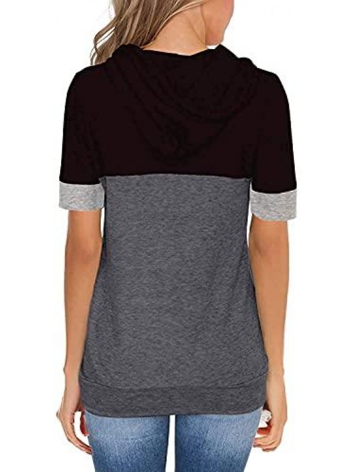 Tops Summer Clothes Hoodies for Women Shirts Casual Short Sleeve Fashion Blouses Trendy Tunics Camisas de Mujer 