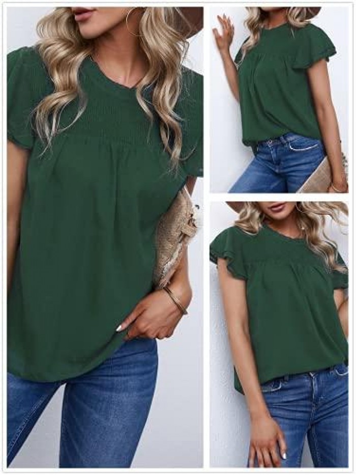 Blouses for Women Blouse Sleeveless Womens Work Blouses Swiss Dot Blouse for Women 