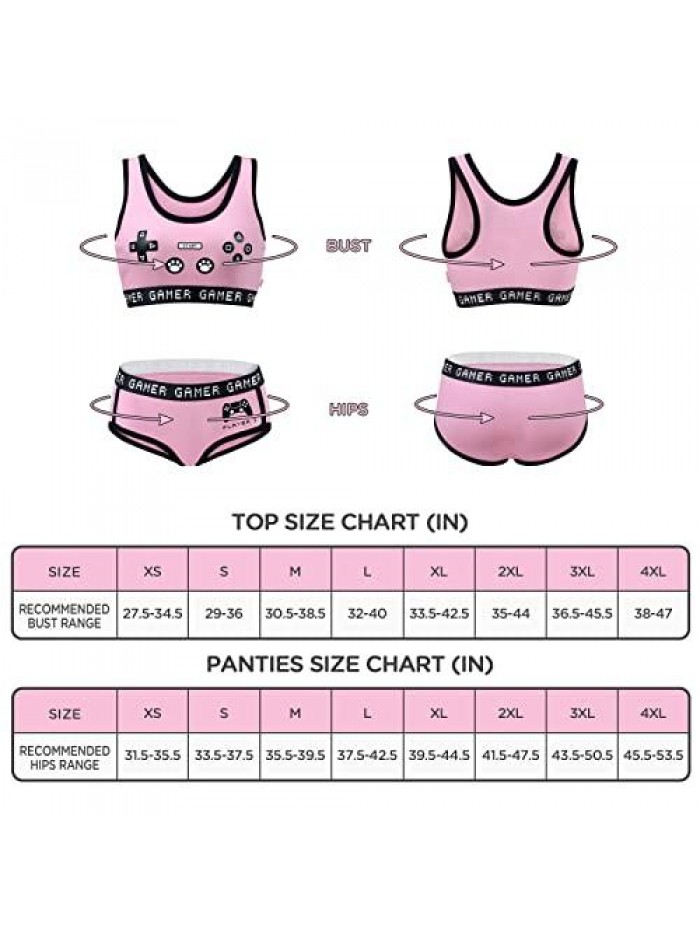 Women Cotton Camisole and Panties Sports loungewear Bralette Set Pink - Playgirl 