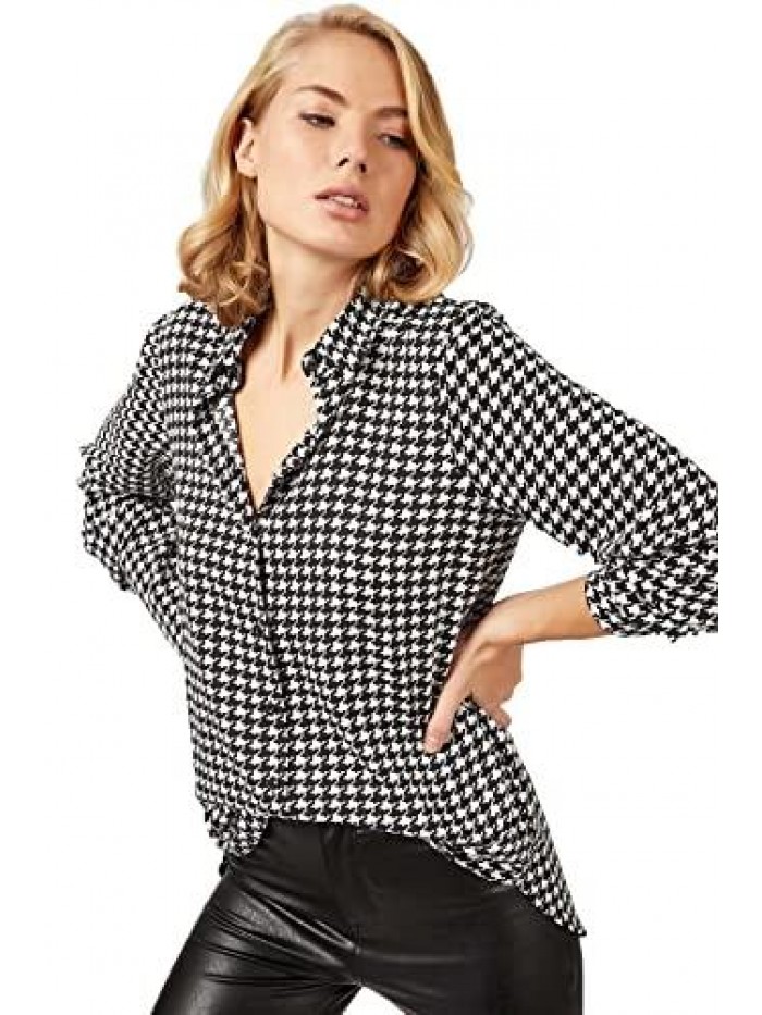 for Women Fashion, Casual Long Sleeve Button Down Shirts Tops, XS-3XL 