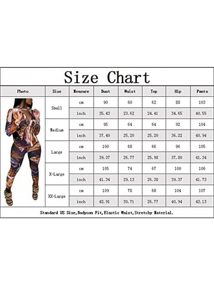 Piece Legging Pant Sets for Women Floral Print Long Sleeve Tracksuits Outfits 