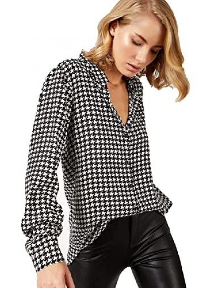 for Women Fashion, Casual Long Sleeve Button Down Shirts Tops, XS-3XL 