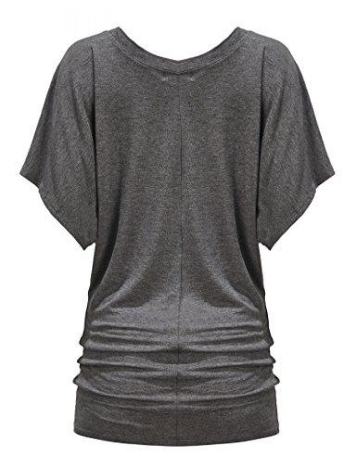 to Live 3 Pack Women's Dolman Tops with Short Sleeves 