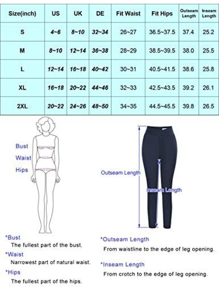 KARIN Women Cross High Waist Stretch Skinny Pant Business Casual Work Office Yoga Leggings Fit Leg Trousers 