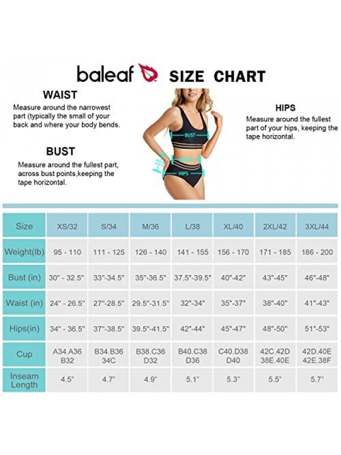 Women's Bikini Swimsuit High Waisted Two Piece Bathing Suit Sporty Crop Top Swimwear 