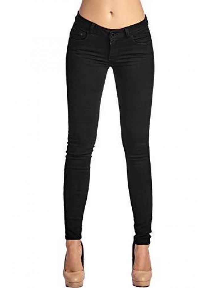 Women's Trendy Skinny 5 Pocket Stretch Uniform Pants 