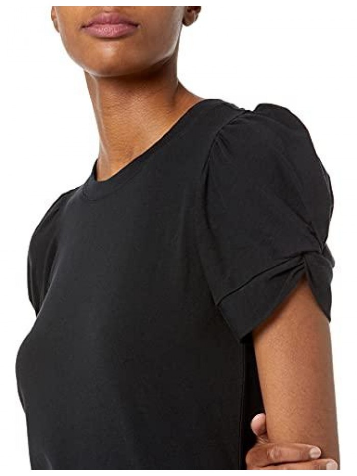 Classic Fit Twist Sleeve Crew Neck T-Shirt 