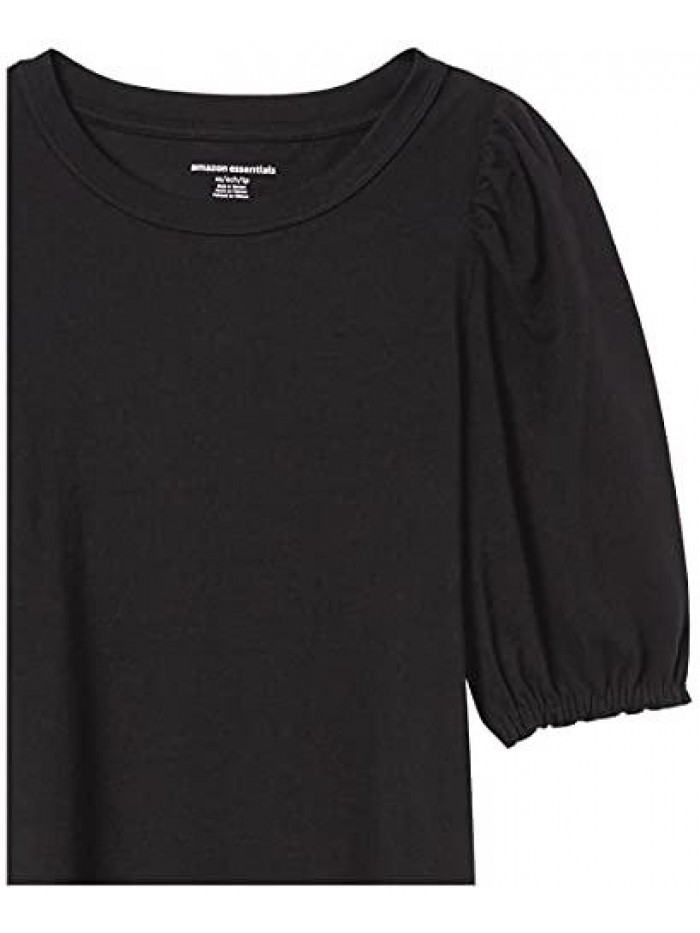 Women's Classic Fit Puff Short Sleeve Crewneck T-Shirt  