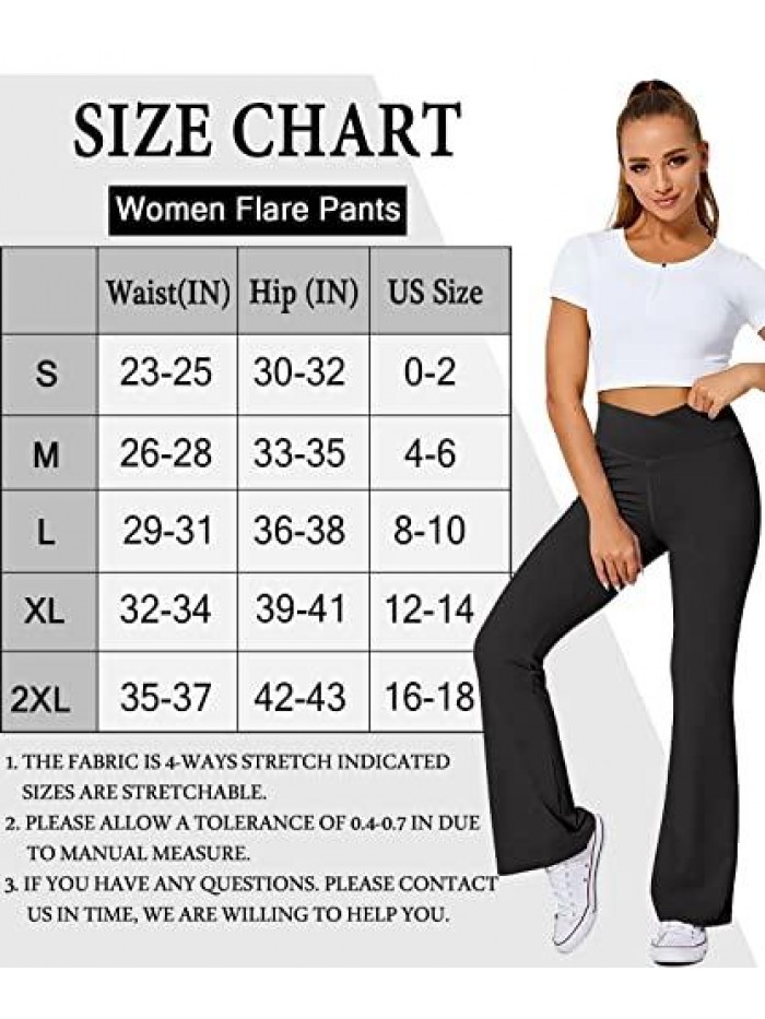 Cross Waist Leggings White Flare Pants Flare Dress Pants Cross Waist Yoga Pants Cross Over Flared Yoga Pants 