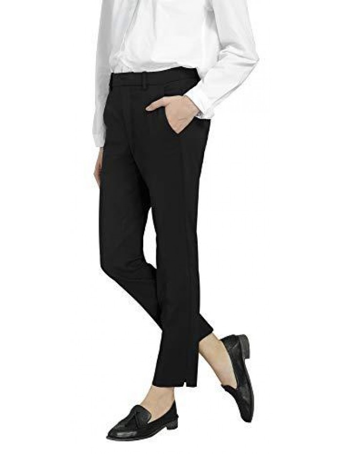 Women's Work Ankle Dress Pants Trousers Slacks 